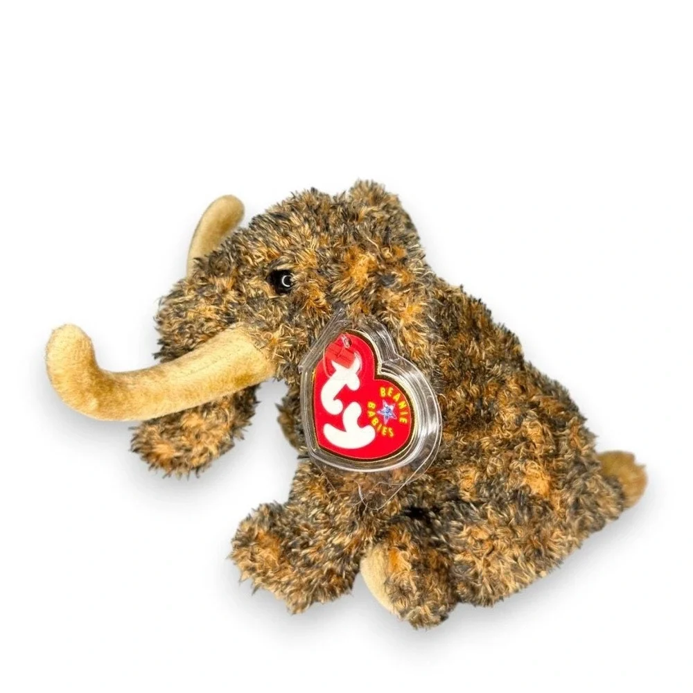Giganto the Mammoth | Shaggy Ice Age Giant 🦣 | Mint‎ Heart Tag TY Beanie Baby